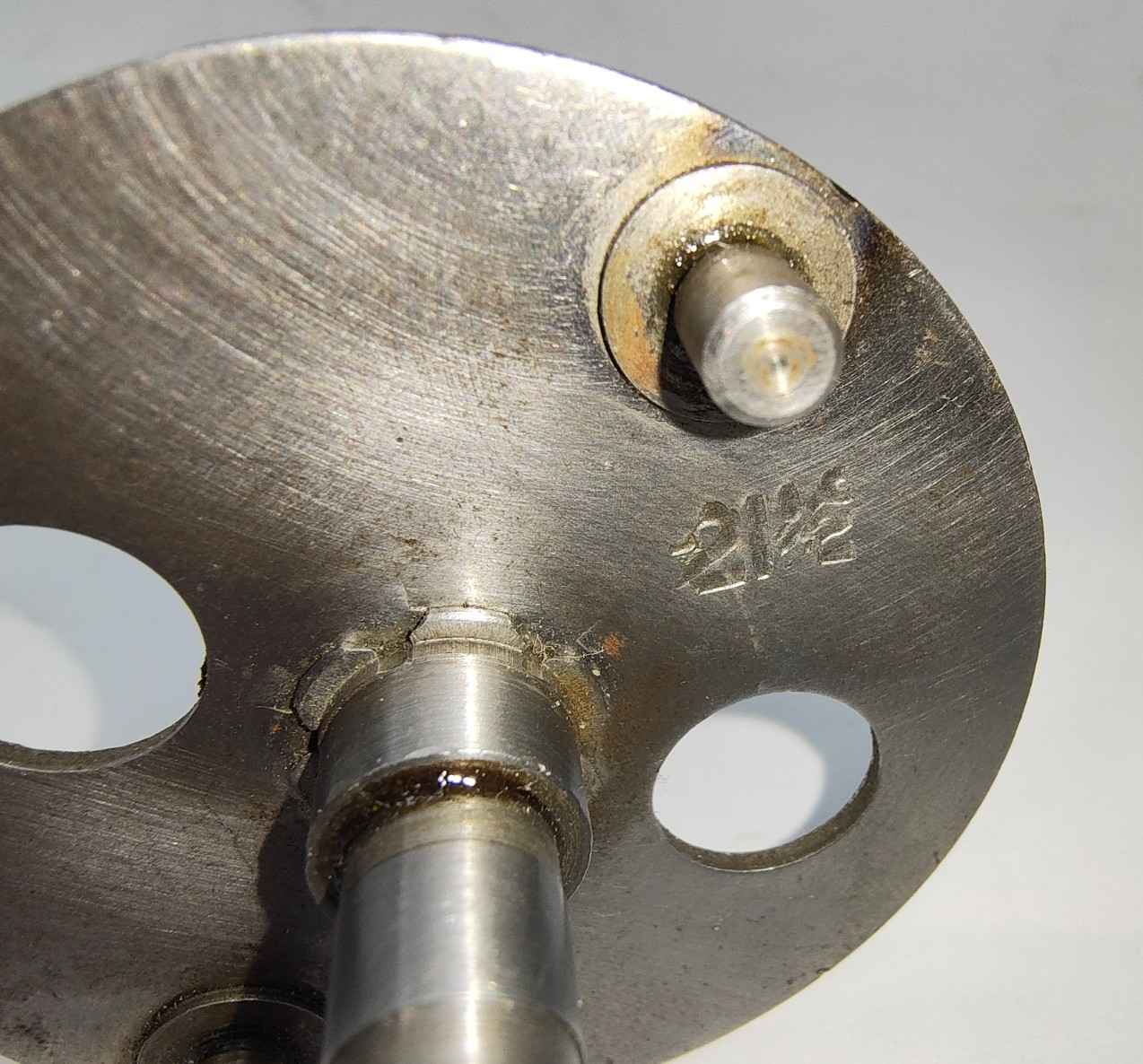 Original Lucas Distributor Used Shaft Action Plate 21.5 degrees 4165213