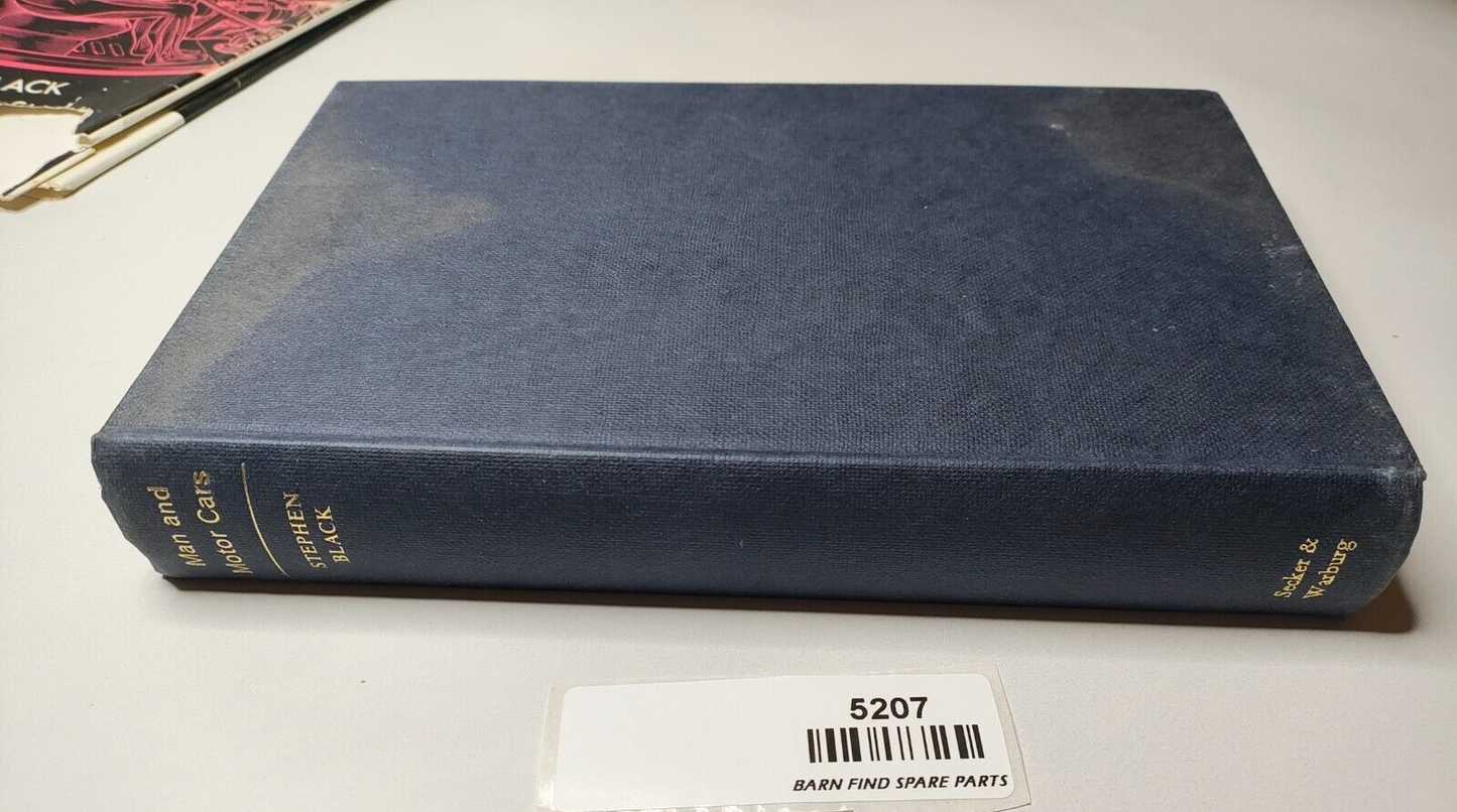 Man and Motor Cars book by Stephen Black hardcover 1966 first edition3