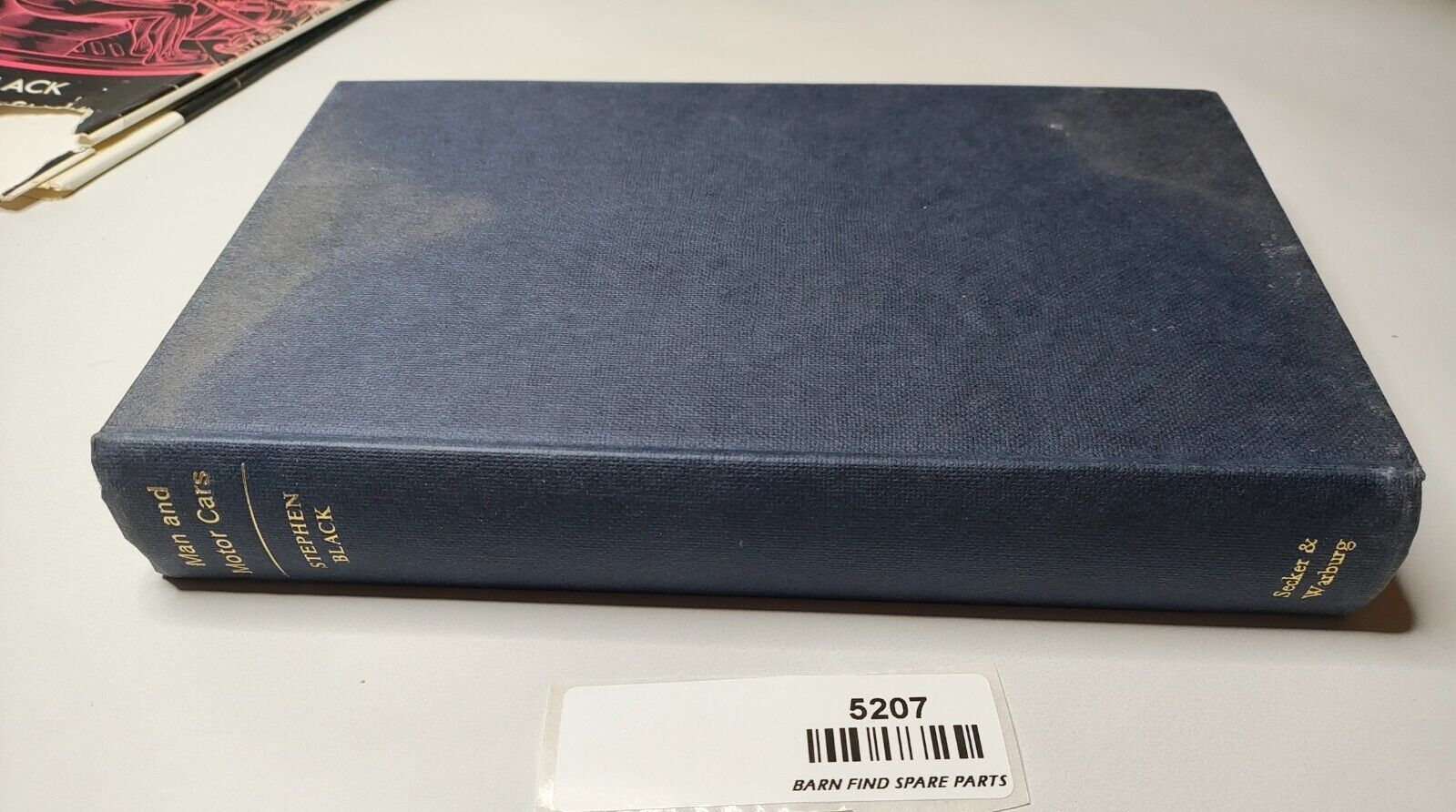 Man and Motor Cars book by Stephen Black hardcover 1966 first edition3