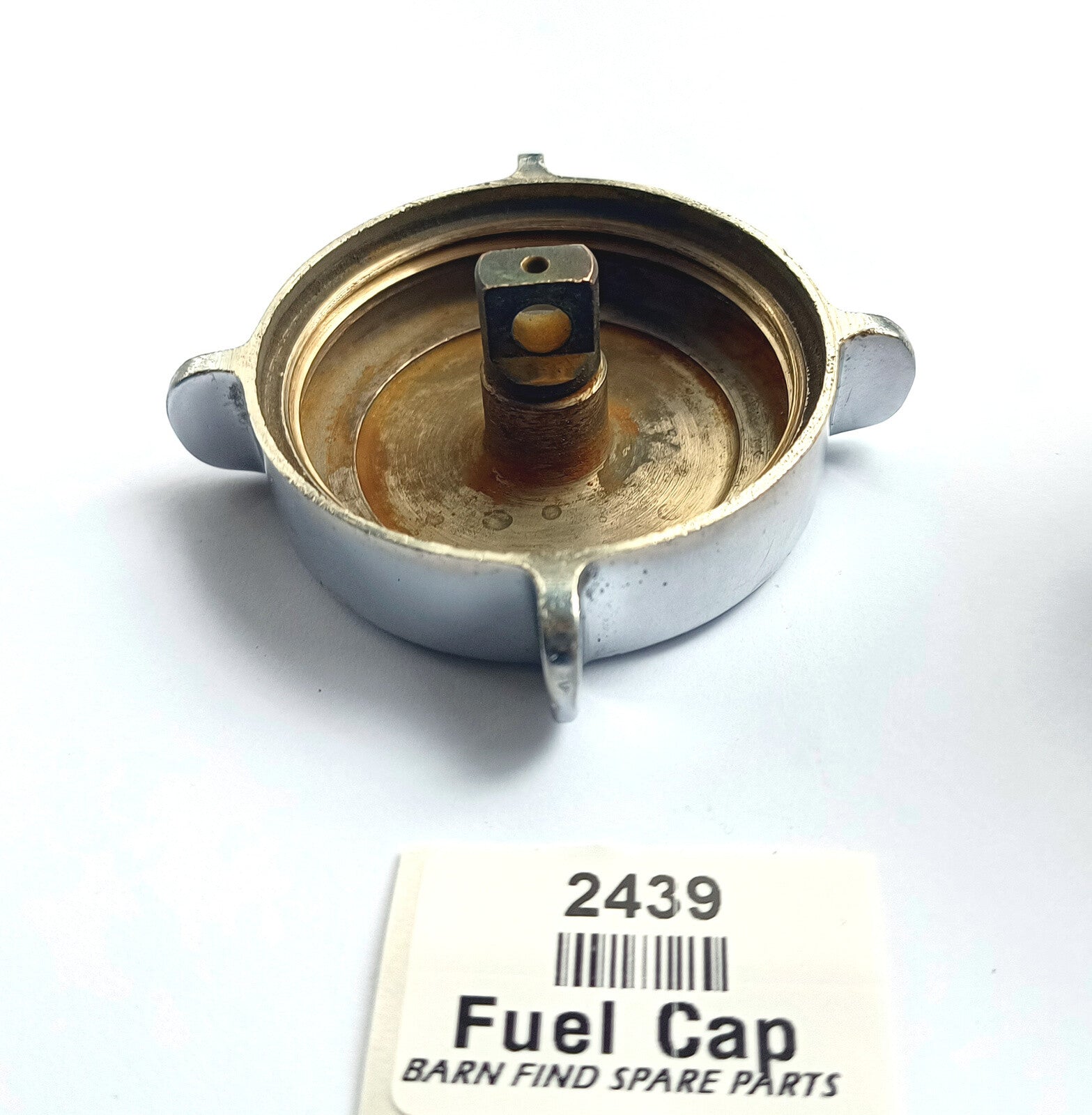 Chrome Fuel filler Cap and neck. Used.5