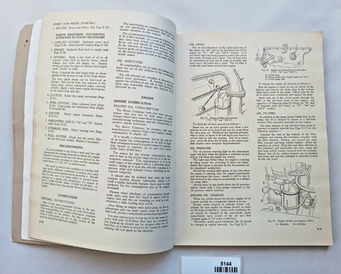 Rover P4 60 75 90 105 Saloon 1957-58 Owners Instruction & Maintenance manual5