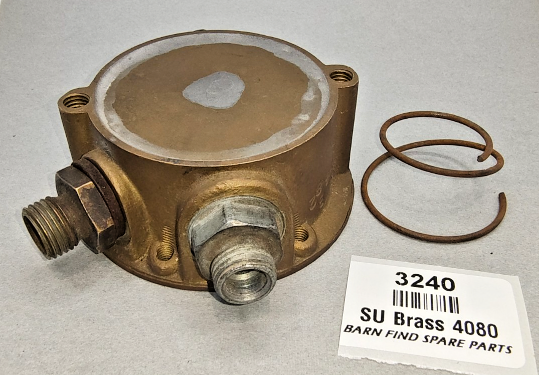 SU Type L  Brass Body Fuel Pump AUA 4080  style stamped B 2 -1946 February & 7687