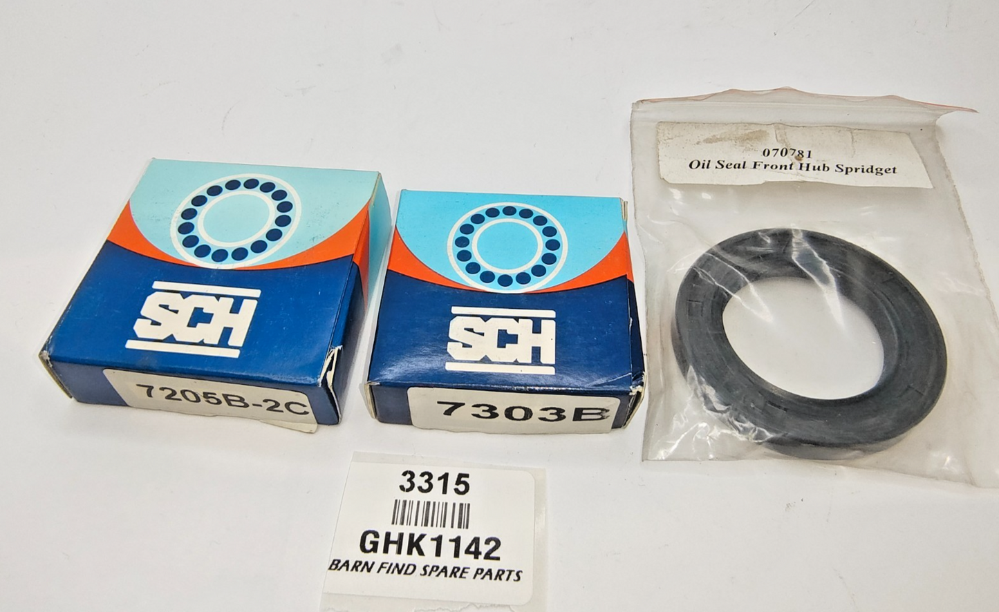 Wheel Bearing kit front side  GHK1142 inc Outer 7303B; Inner 7205B; seal 3435731