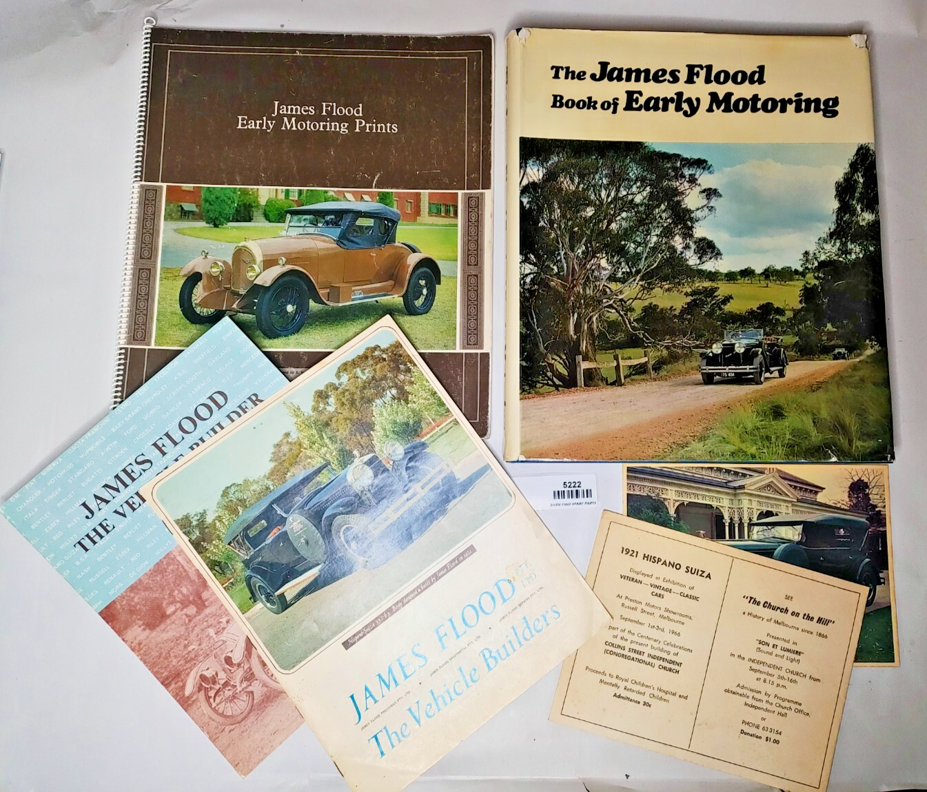 Signed 1st Edition The James Flood Book of Early Motoring Hardcover 19680