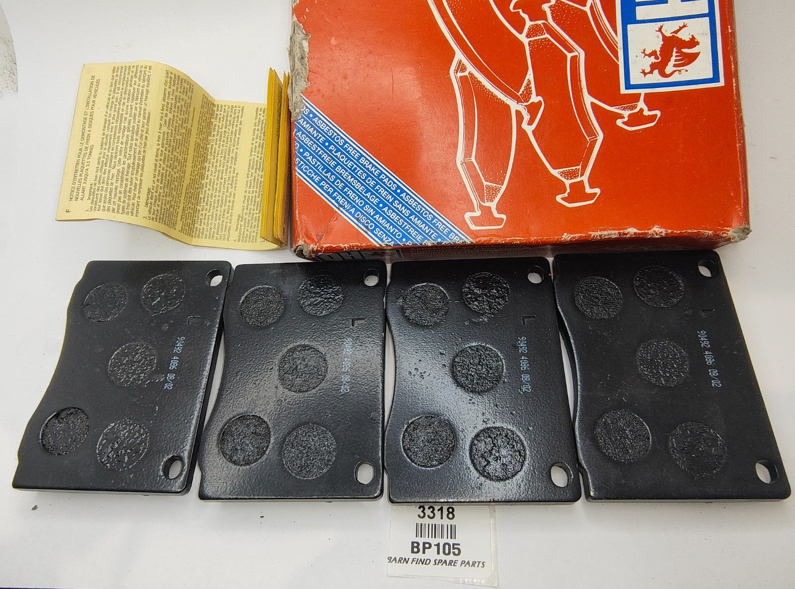 QH (Quinton Hazell) Front Brake Pads  New Old Stock in original box BP1051