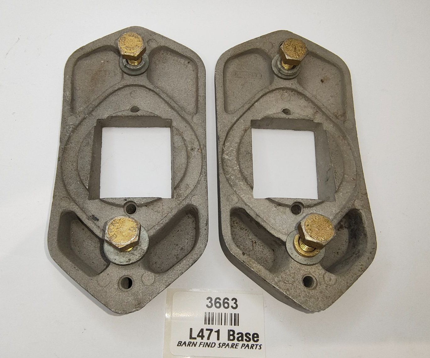 Lucas Type L471 rear lamp curved mounting plates Suit Morris Oxford  & others0
