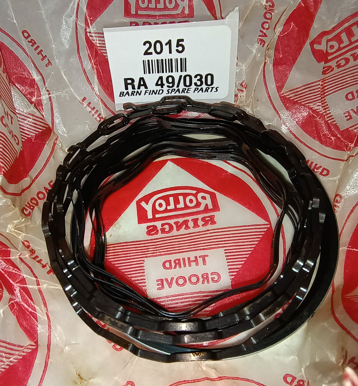 Rover/Rolloy New Old Stock RA 49 +30 piston ring set RA 49/030 - British Leyland2