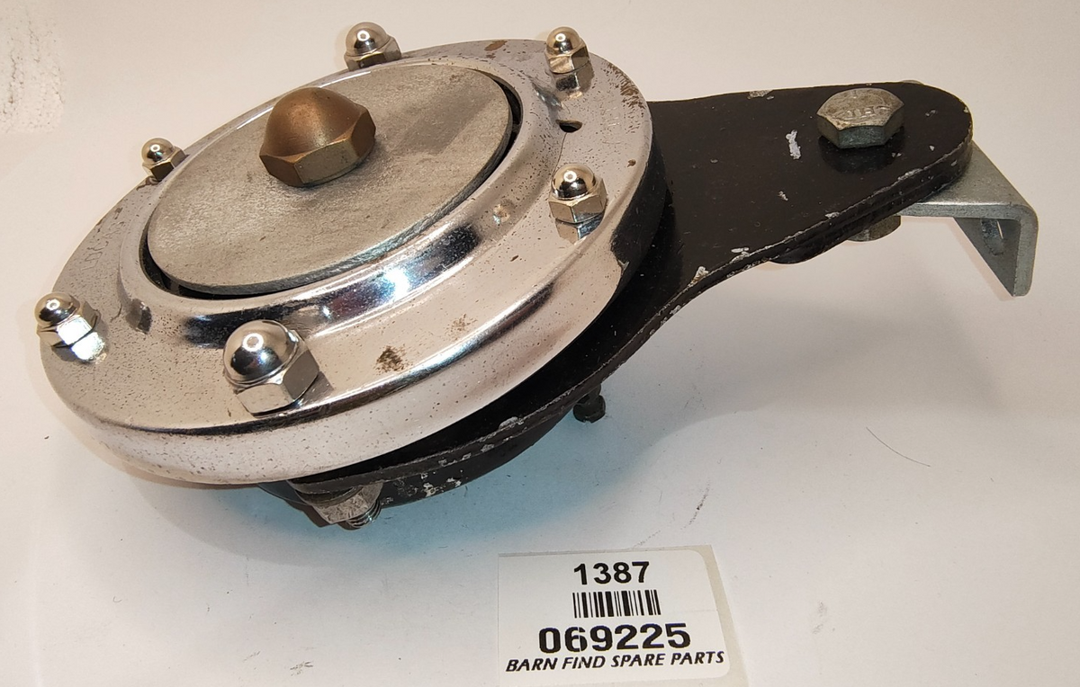 Lucas Original USED Altette 6 Volt 4.5 " High Frequency Horn 069225 & brackets4