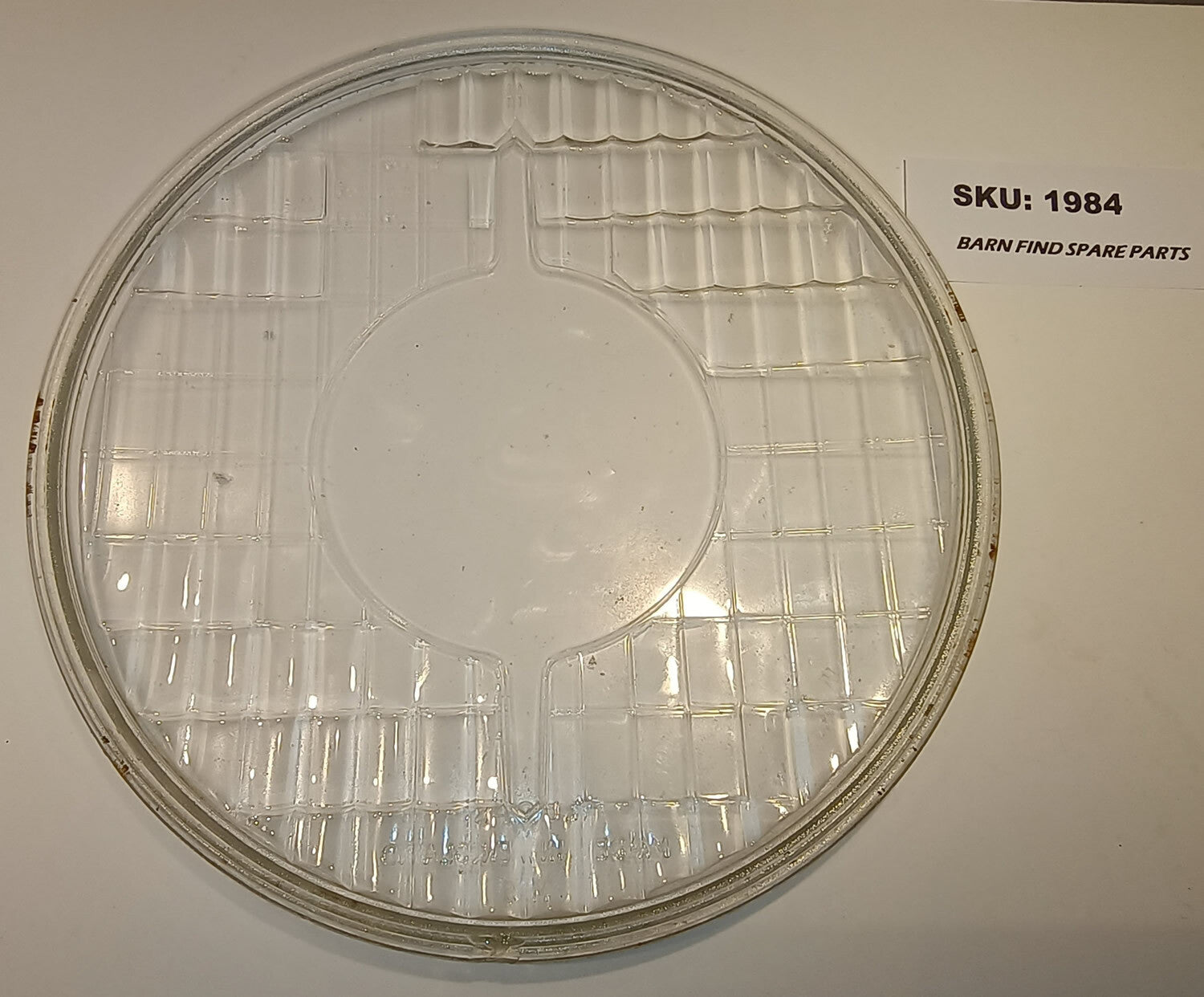 Genuine Original USED 37-0461 Lucas J Lamp 7 inch Flat Headlight Glass Lens M51