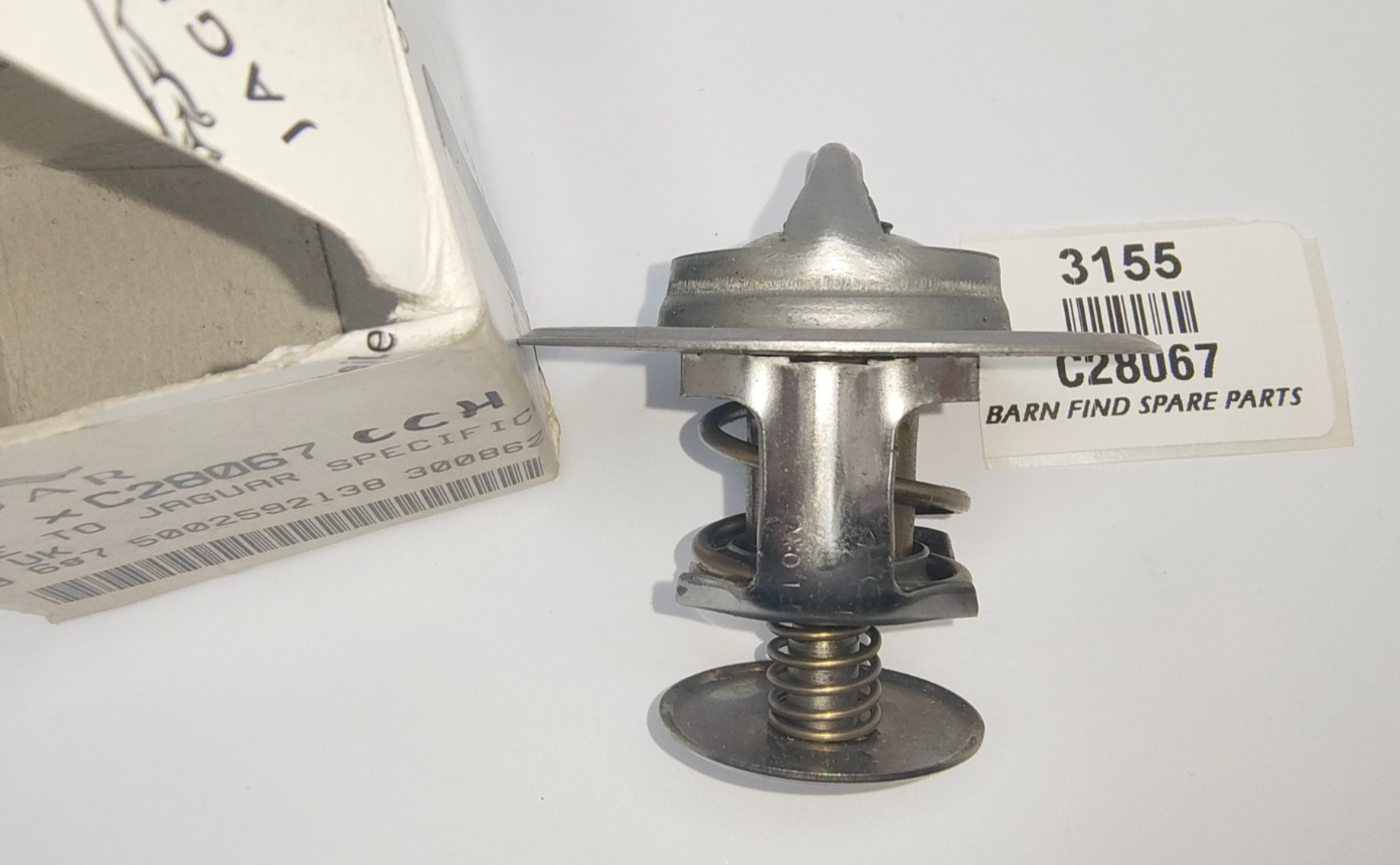 74 Degree Waxstat Spring Loaded C28067 Jaguar thermostat New Old Stock1