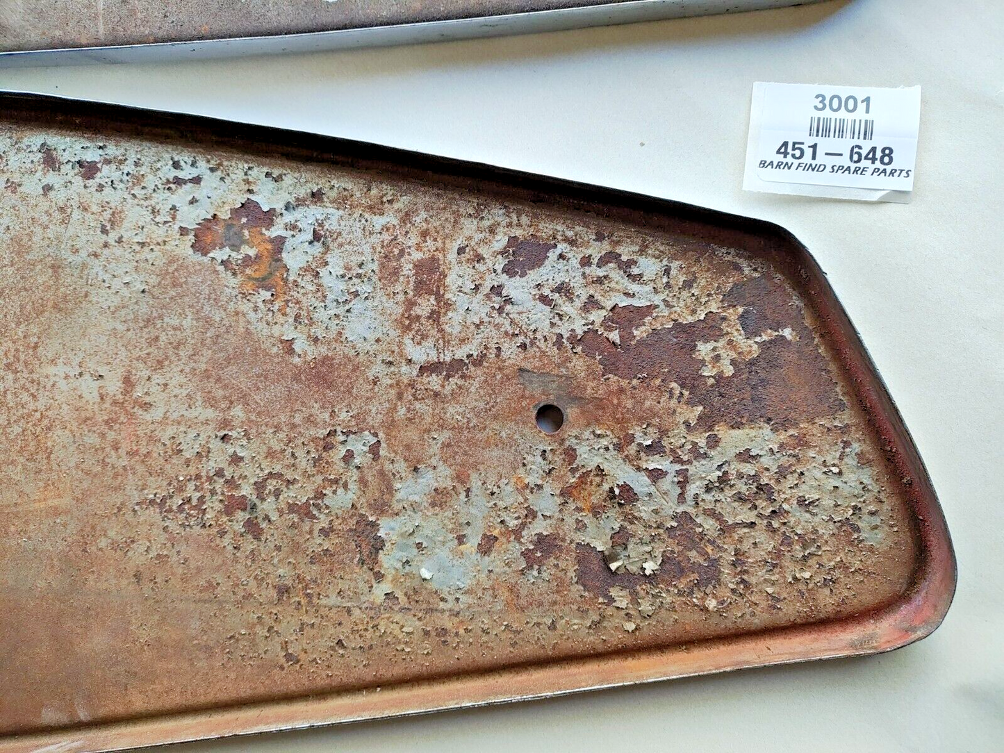 Original MG TD Used fuel tank end covers (pair) 451-64812