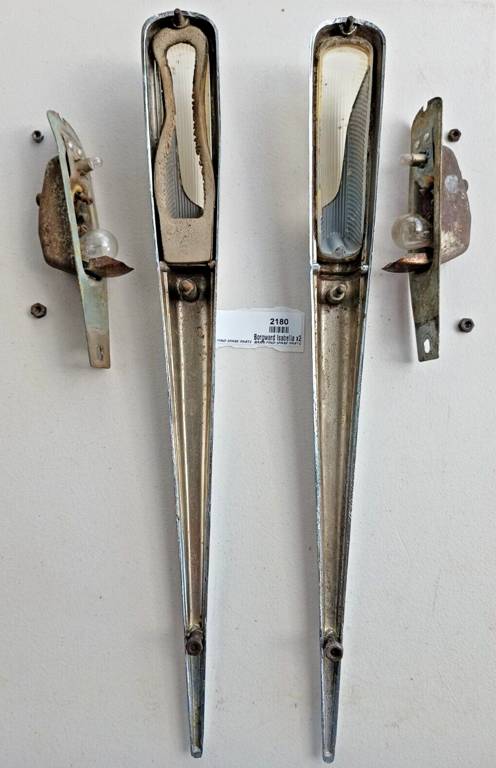 Original Borgward Isabella USED pair of left &right front Indicator housings8