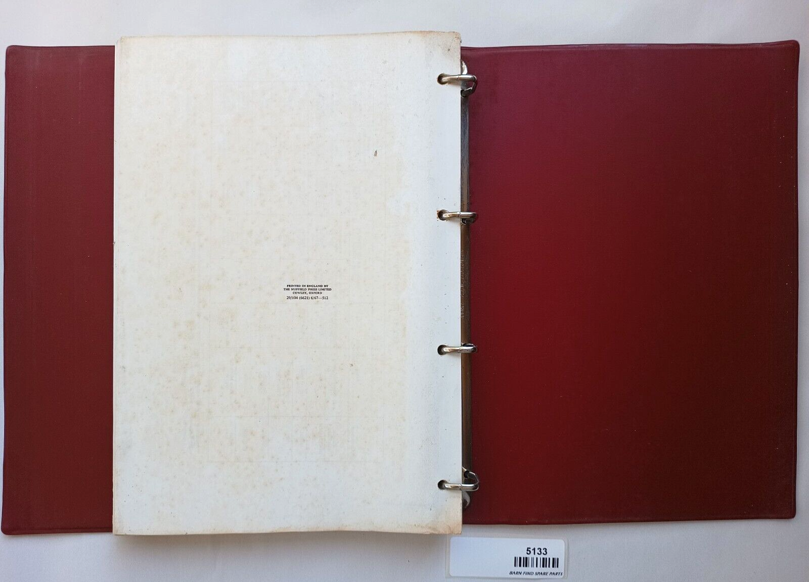 Original Vanden Plas Princess 4-Litre-R workshop Manual in hard binder 1967 ed.6