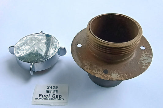 Chrome Fuel filler Cap and neck. Used.0