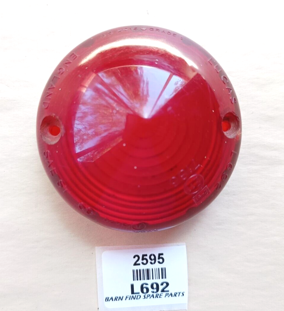 Original VINTAGE Stock Lucas L692 Red plastic lamp lens used5