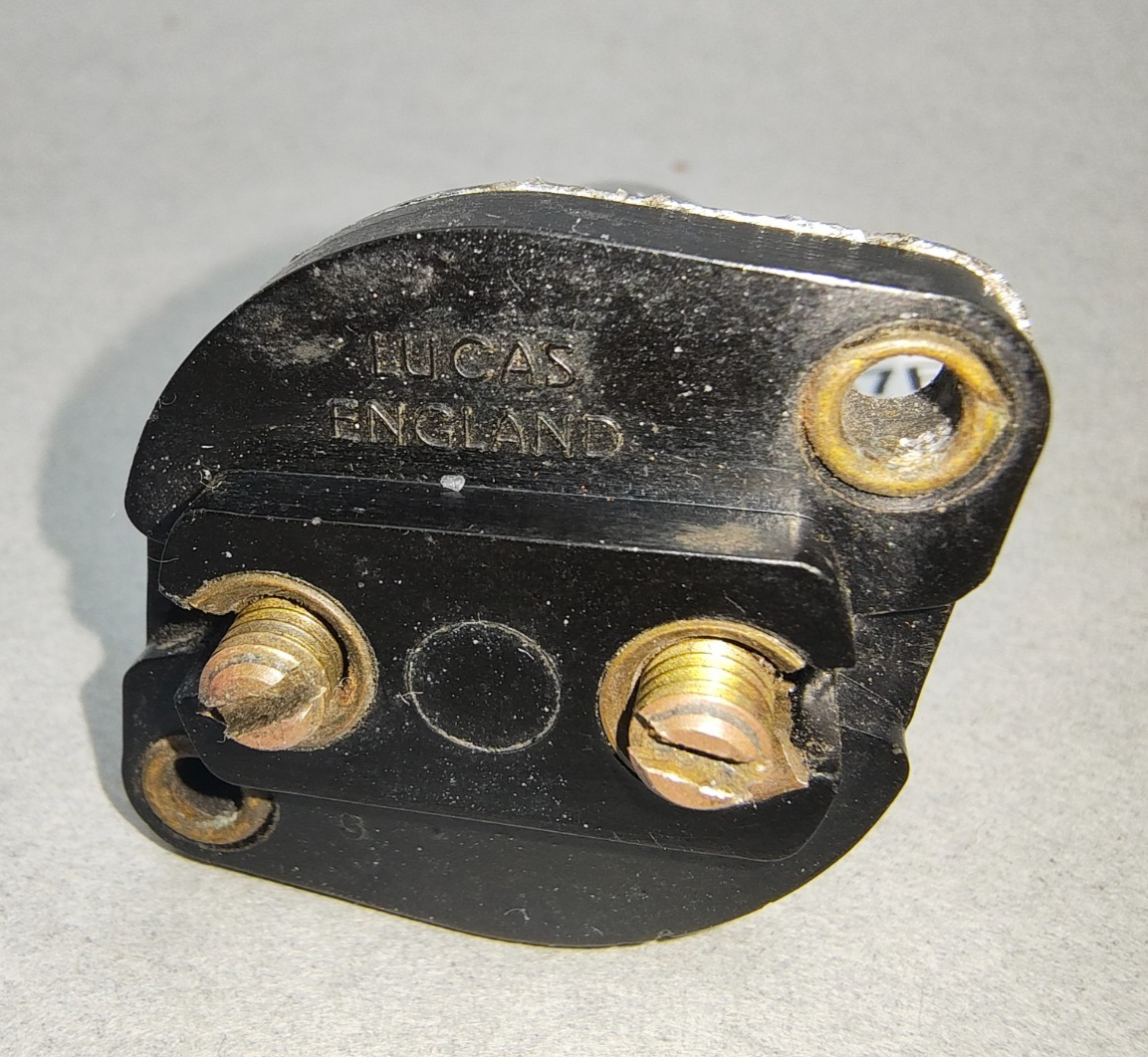 Original Lucas Model S45 31287F ON/OFF two hole flange ignition switch with key8