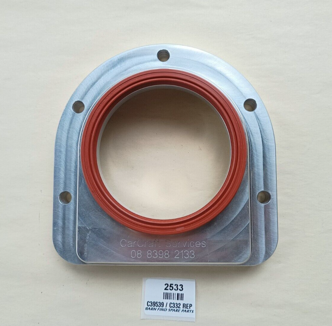 Jaguar Oil Retaining Cover modern rear main seal holder replaces original C39533