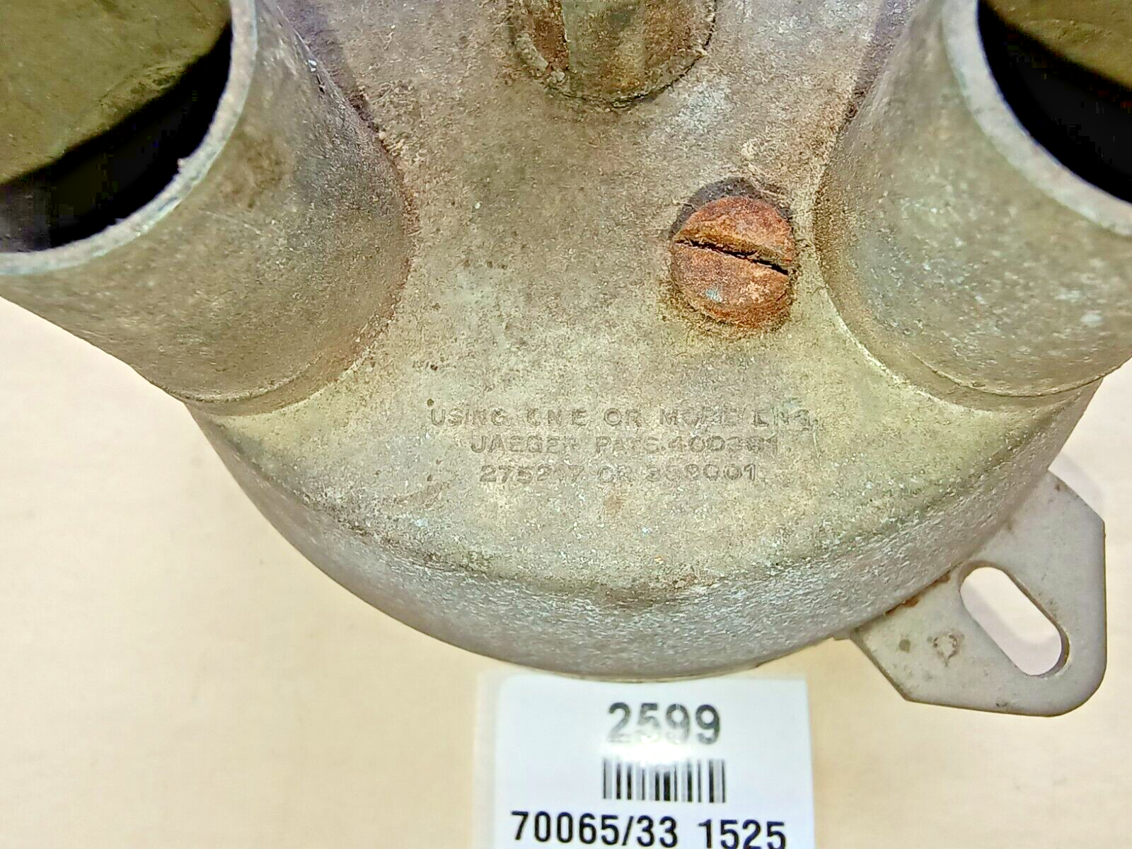Original vintage Jaeger gold face classic car speedometer speedo 70065/33 15255