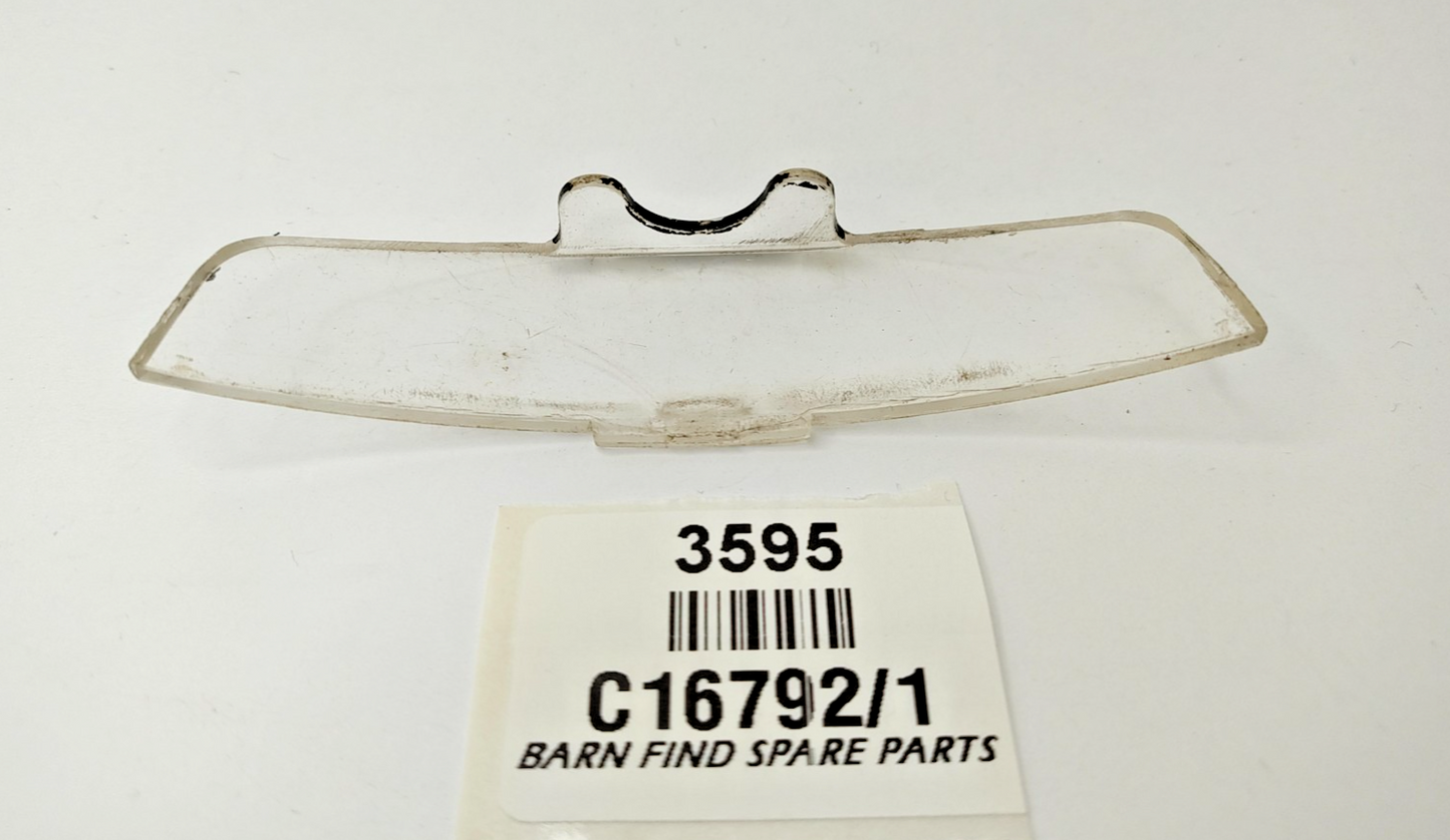 Original used Jaguar early sedan clear plastic cowl lens window C16792 C167913
