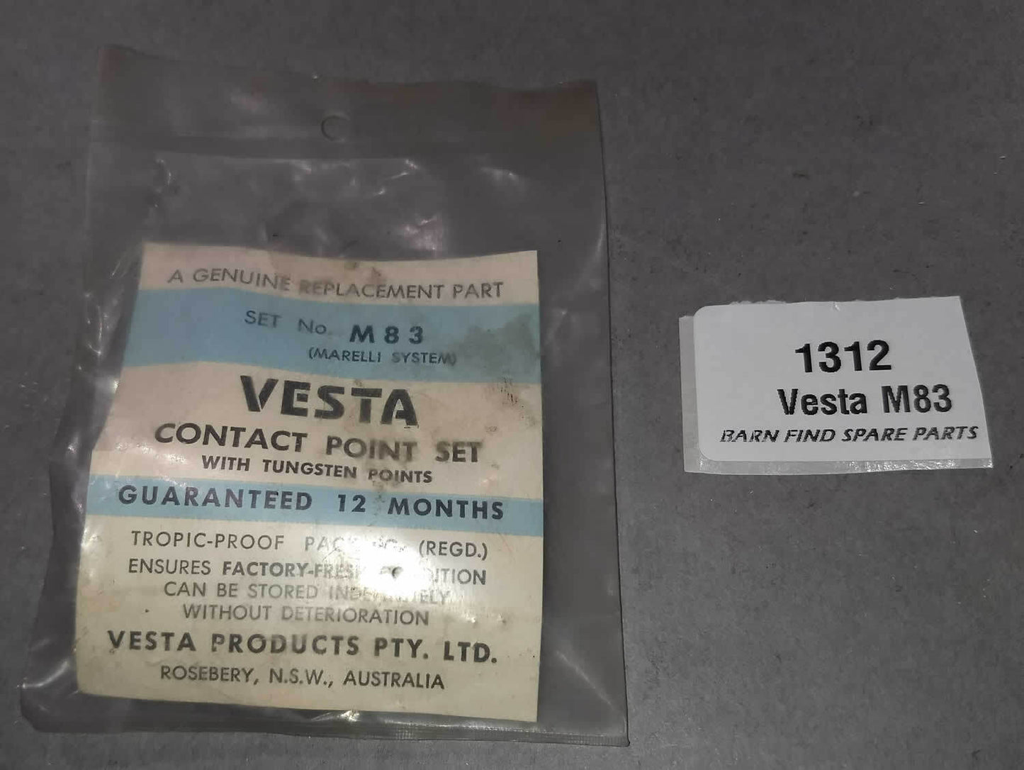 Ford Model A Contact Point Set Vesta M830