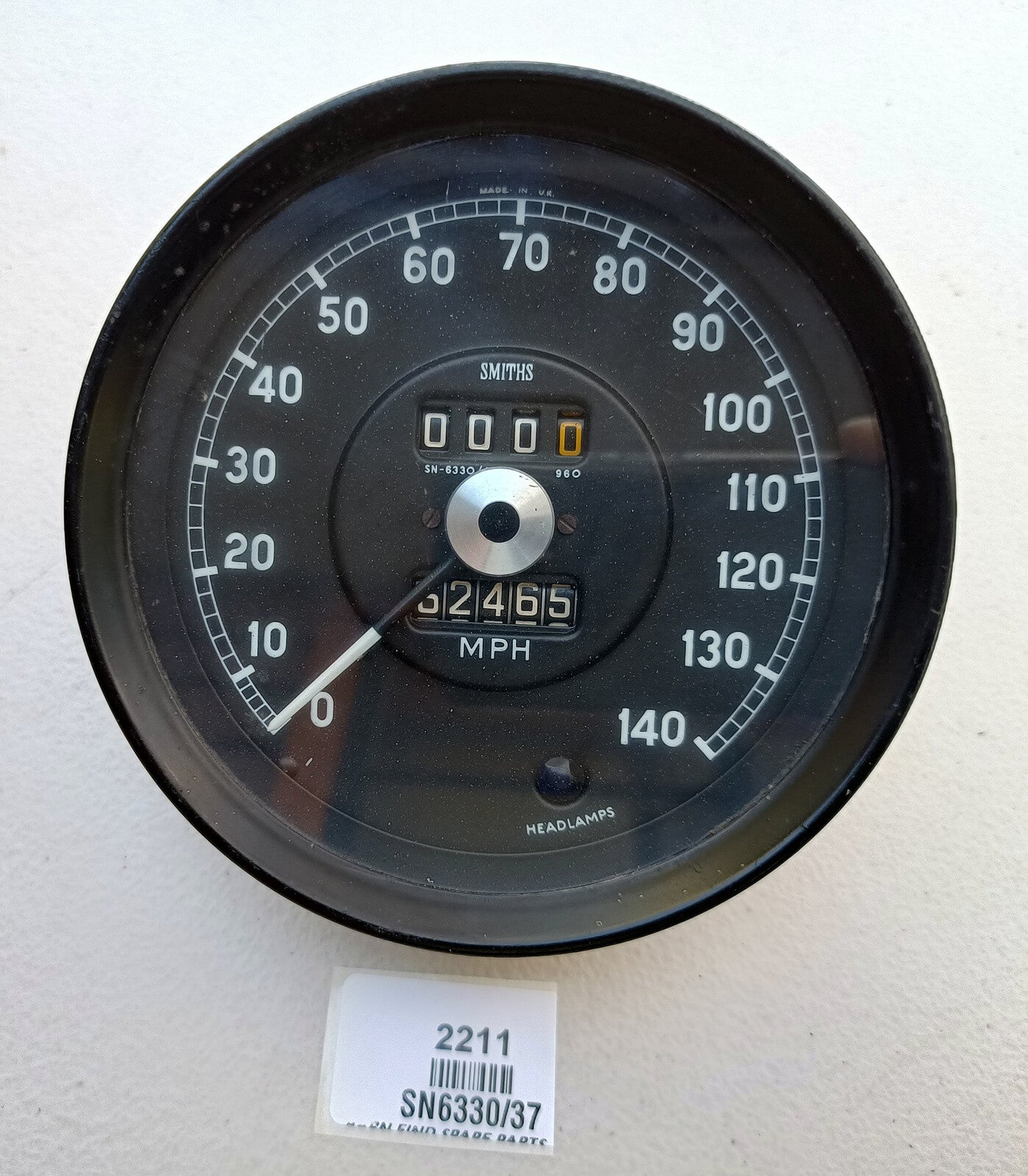 Smiths Speedometer Gauge SN6330/37, Good Used Working  Condition0