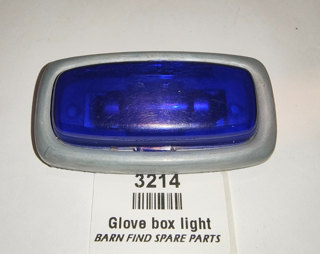 Original Jaguar Mk2 S Type Daimler BLUE GLASS Glove Box Light good used3